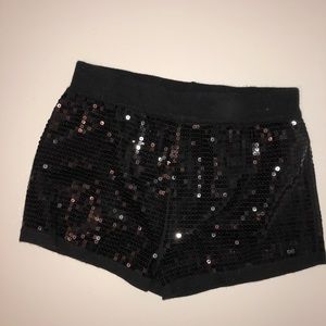 Forever 21 black sparkle shorts